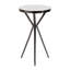 Table d'appoint ronde en marbre