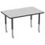 Table rectangulaire d'activité rectangulaire avec pieds réglables-49447492-99105923-99105965
