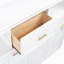 Lit escamotable simple avec station de charge et tiroir, blanc-851036657