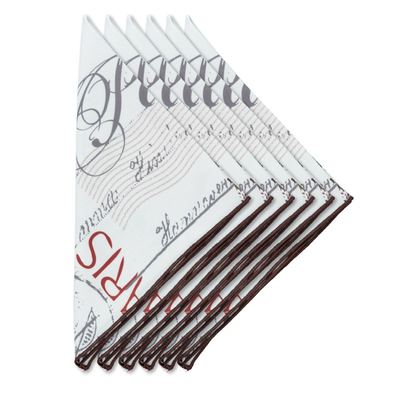 Serviette Bisous 17 "