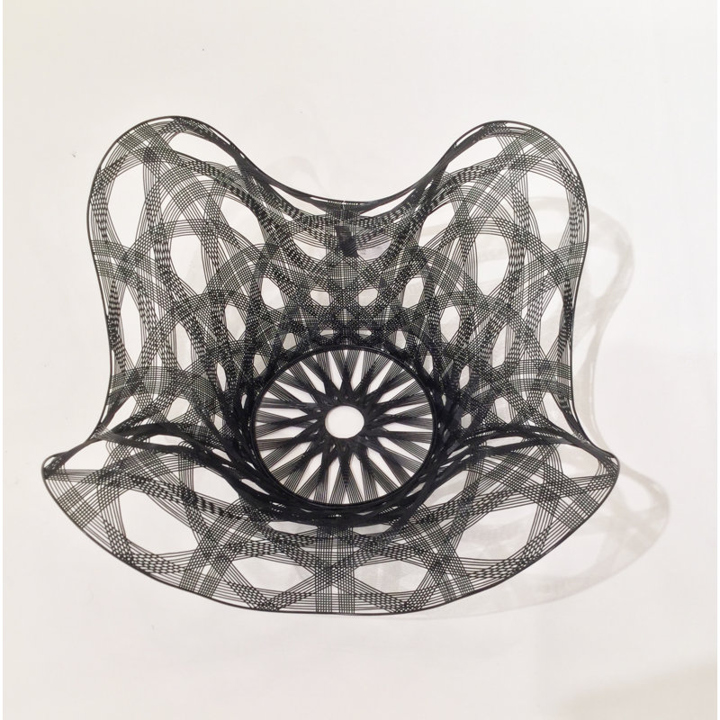 Papillon Iron Wire Tray, 6" H x 18.5" W x 18.5" D