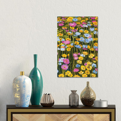 Wall Of Flowers by Marina Strijakova - Gallery-Wrapped Canvas Giclée on Canvas