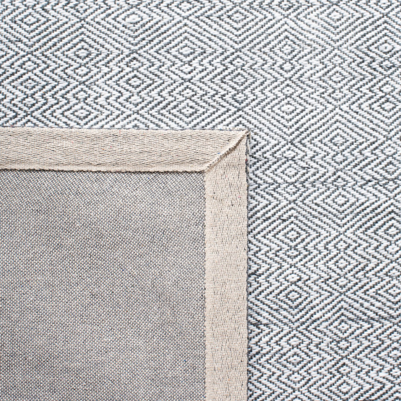 Tapis géométrique tissé à la main Denyse, Carré 6 pi