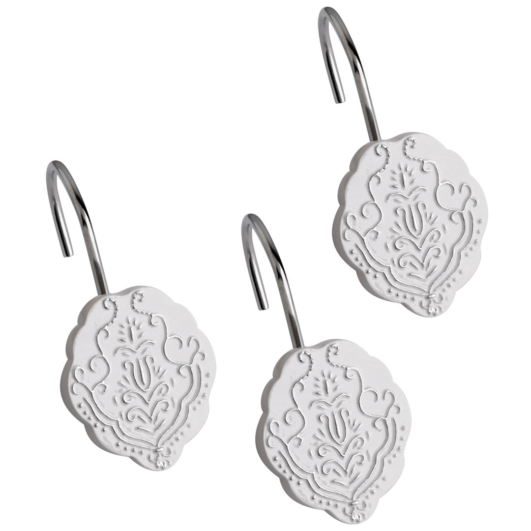 Vintage Resin Rust Resistant Shower Curtain Hook (Set of 12) Creative Scents