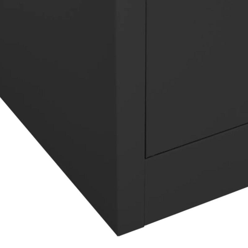 Harshbarger 2 Door Wardrobe, Anthracite