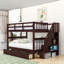 Lit superposé double en bois avec tablettes Harolene Kids-105557129-191909548