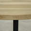 Abi Oak Round Solid Wood Top Metal Base Dining Table-1672936808-1672936807