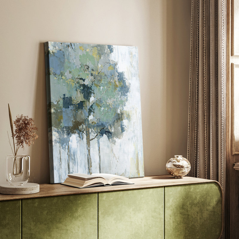 Arbre de printemps I - galerie Cavas sur mesure, H 12 po x l 8 po