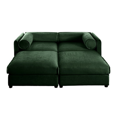 2 Modern Chenille With Storages: And Space Optimizing Seating Stylish Storage Ottomans: Luxurious