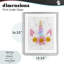 «Daisy Unicorn with Hearts», reproduction encadrée sous verre, conception de Jesse Keith-723480824-723480708