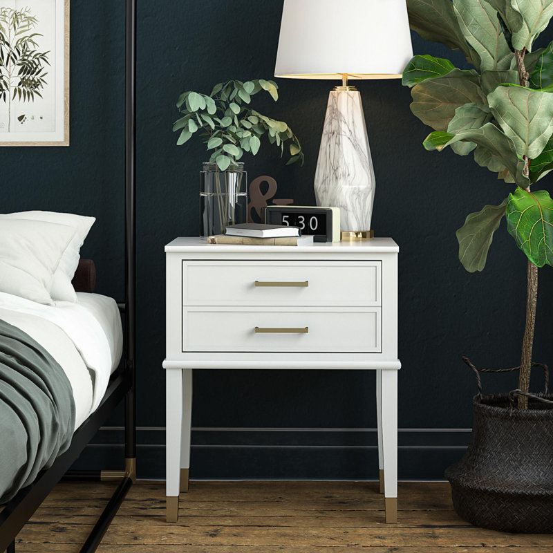 Westerleigh 1-Drawer Nightstand, White