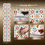 Papier peint auto-adhésif amovible mosaïque géométrique multicolore 23,6 "x H 118"-129497934