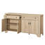 Armoire décorative 4 portes avec tablette réglable, armoire de rangement pour la salle à manger Haikey-153940842