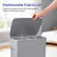 Double Laundry Hamper With Lids Removable Bags Dual Compartments For Sorting Clothes