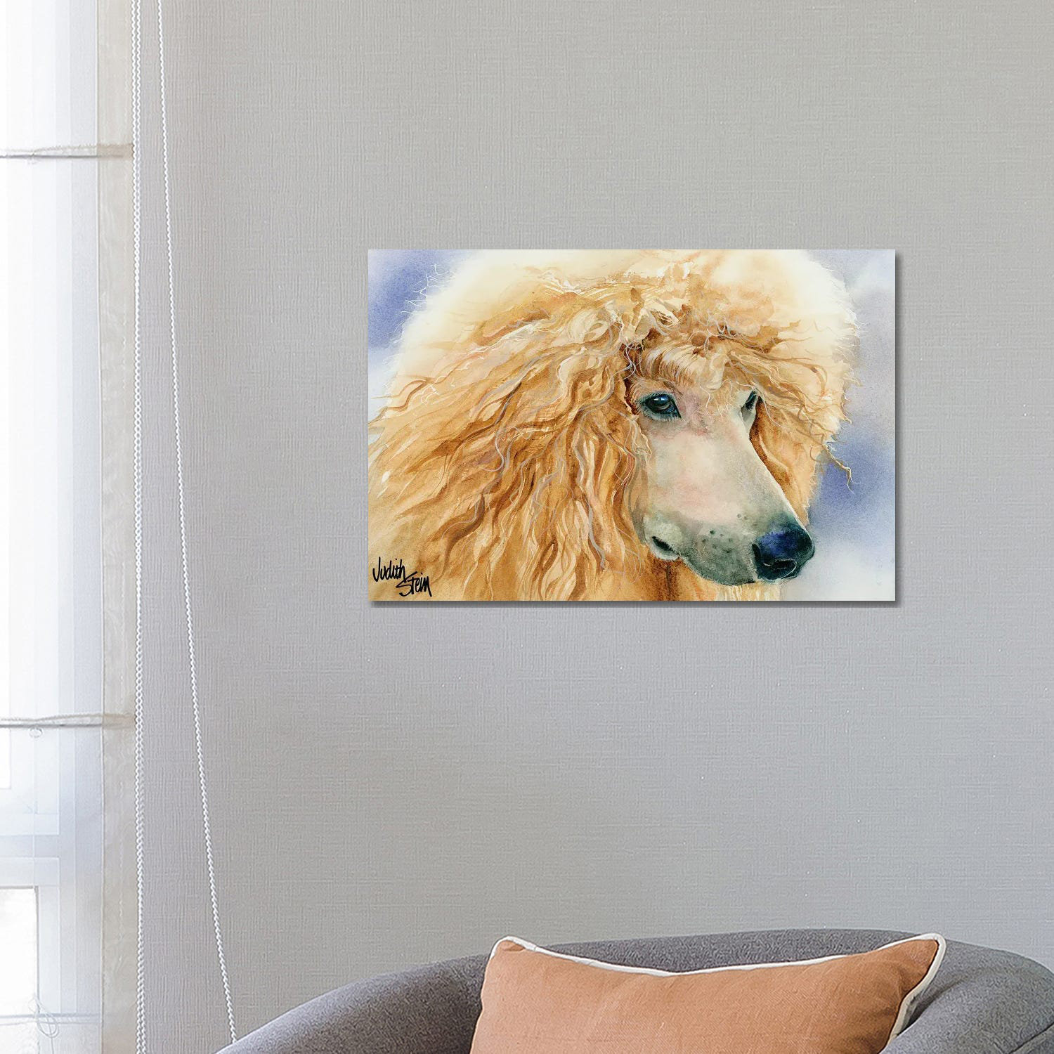 Poodle store canvas art