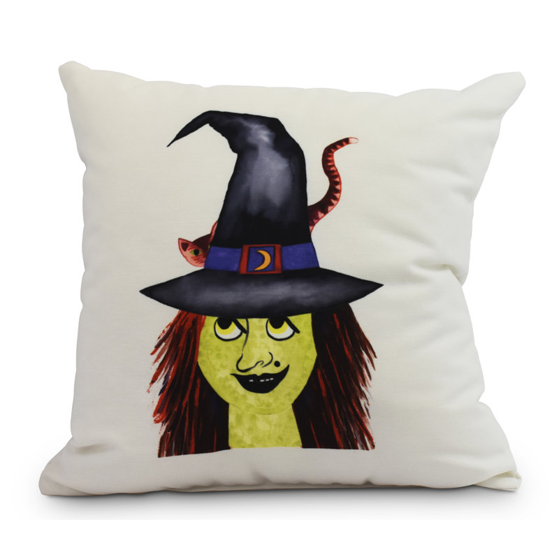 Coussin d'extérieur Witches Brew Square, Crème, 16 po x 16 po