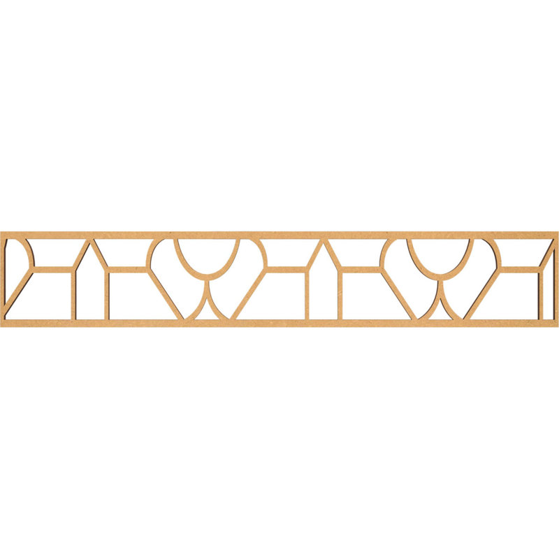Moulure de panneau de bouleau Whitechapel, H 8 po x l 46,625 po x P 0,375 po, Bois aggloméré brut