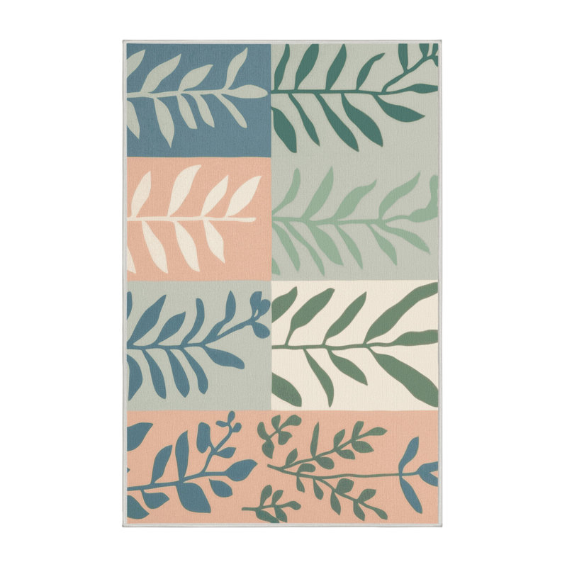 Emerald Tranquility Rug, Rectangle 5' x 8'