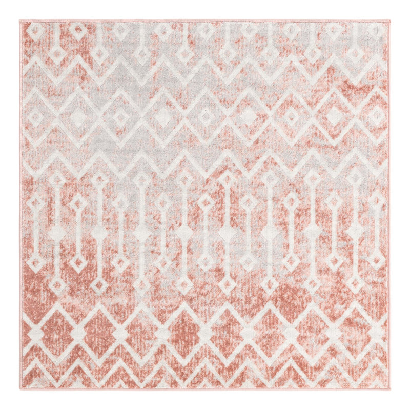 Tapis d'intérieur en polypropylène tissé à la machine Kayenne, Carré 6 pi