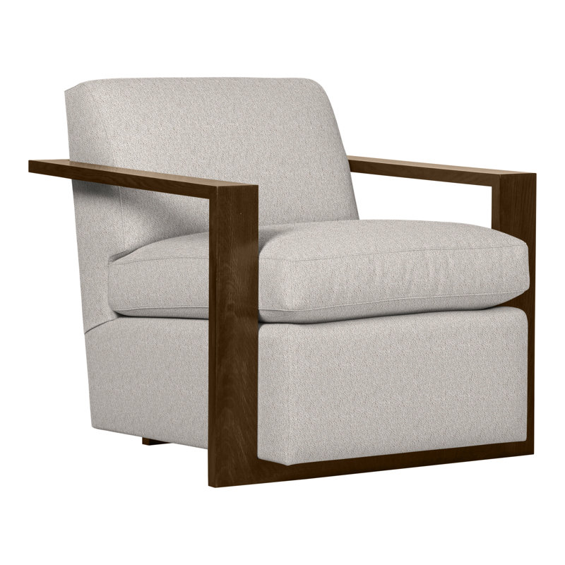 Thom Filicia Home 32" Wide Upholstered Armchair, Havana, Navada Granite
