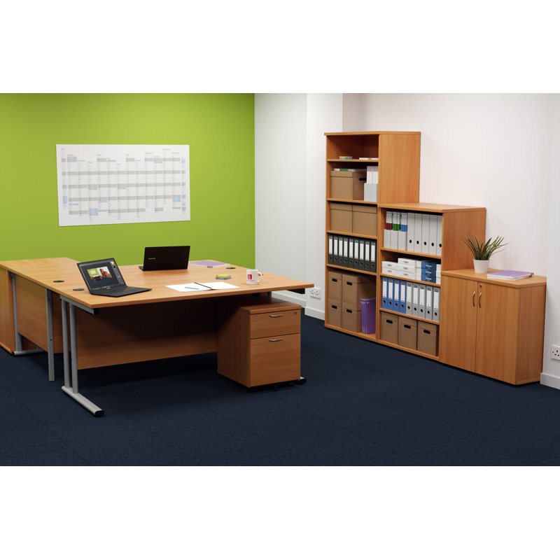 Buariki 80 cm W Standard Bookcase, 180cm. H x 80cm. W x 45cm. D, Beech