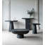 Table basse ovale en ciment 36 x 24 x 15 po-102308817