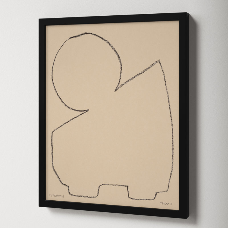Outlines 1 by Michael Kempen, 16" W x 20" H, Black Framed