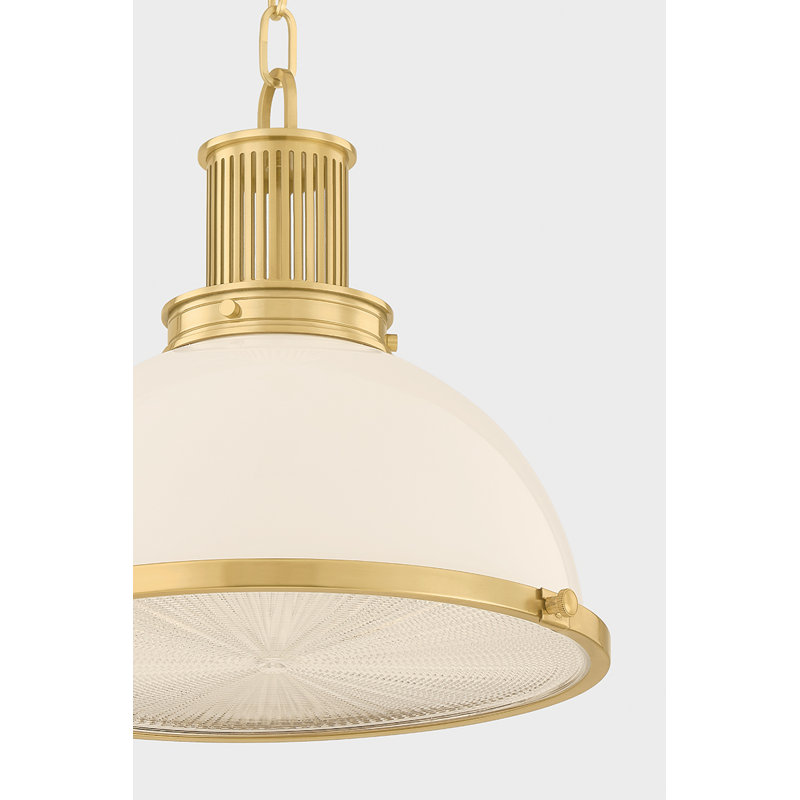 Whitfield Semi Flush, Antique Brass