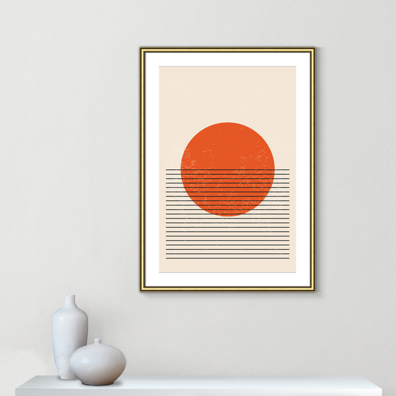 «Bright Minimal Series # 2» par Stanley, 26.75'' W x 36.75'' H, Matted Print, Or classique