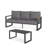 2-Piece 3-Seat Outdoor Sofa Couch Set-129010788