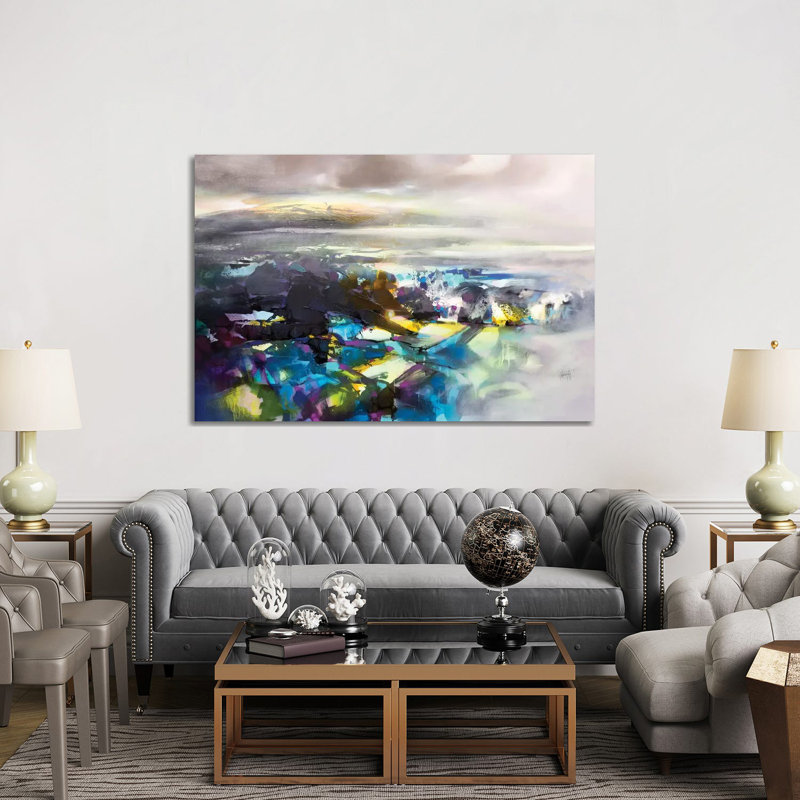 Fluid Resonance I by Scott Naismith - Wrapped Canvas Painting, 30.48 cm H x 45.72 cm W