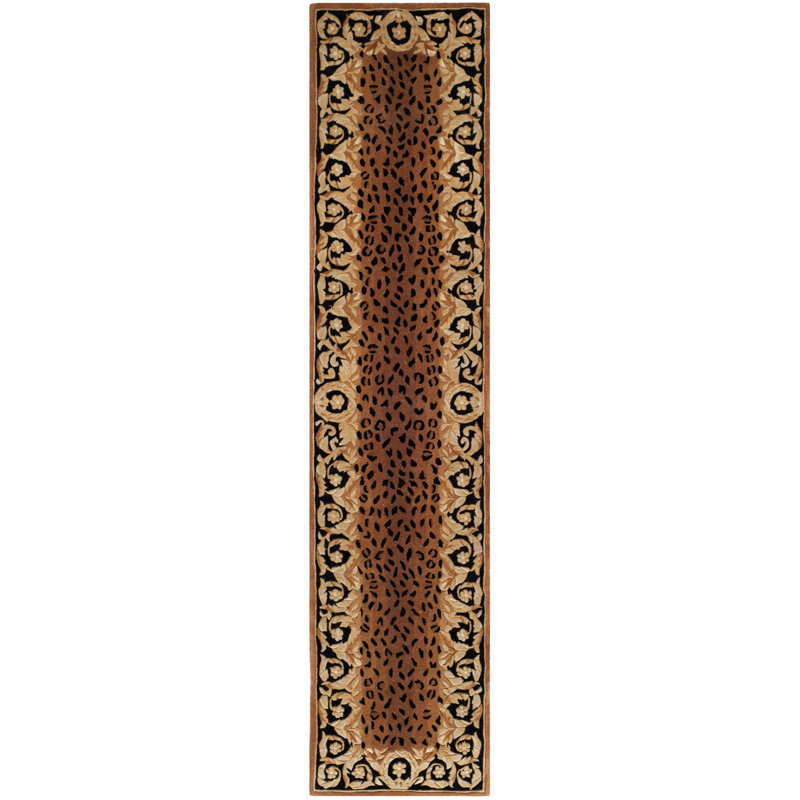 Lenora Naples Hand Tufted Wool Oriental Rug, Runner 2'6" x 10'