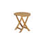 Perrie Outdoor Round Teak Side Table