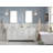 Bernardo Queen 72" Sink Carrara Quartz Countertop Bath Vanity with Faucet-83252363-83252360