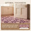 Tapis Birch2 traditionnel à motif floral intégral or rose gris ivoire, lavable à la machine, antidérapant, à poils courts, pour l'intérieur et l'extérieur, adapté aux animaux domestiques, idéal pour le salon, la chambre, la salle à manger, l'entrée, le couloir ou le bureau.-340153337