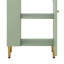 Ensemble de meuble-lavabo sur pied 21,6 po, meuble-lavabo sur pied avec tablette de rangement à gauche, pieds en métal-1034143629