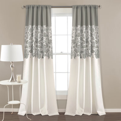 Estate Garden Print Room Darkening Curtain Pair