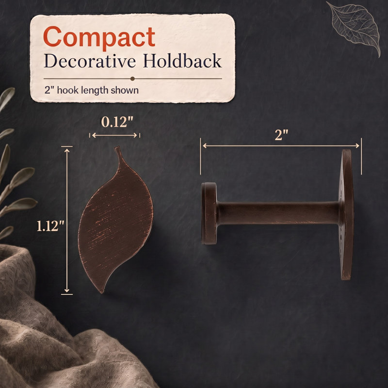 Curtain Holdback, Rust/Gold