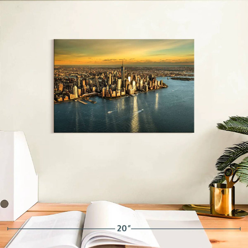 Horizon doré de Sirci Manhattan, H 8 po x l 12 po
