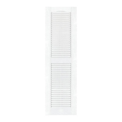 Custom Louvered Shutter with Cathedral Top