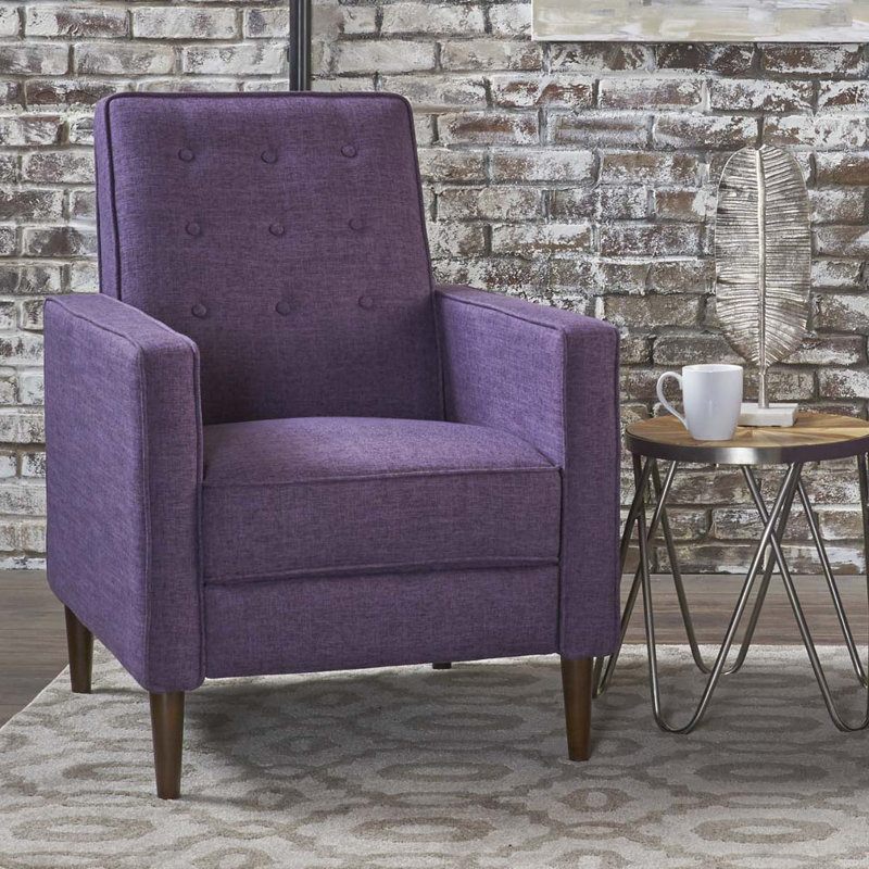 Canapé inclinable en tissu Mid-Century, Mauve
