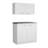 Perseus 2-pc Kitchen Cabinet Set includes Countertop base unit and wall mounted Cupboard