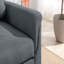 Fauteuil convertible 35 po gris foncé tissé dans un élégant bureau