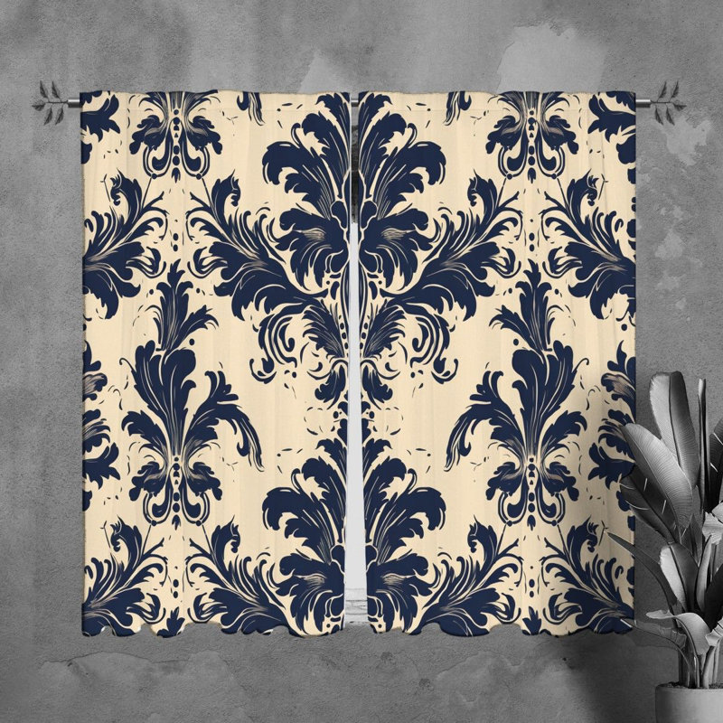 Paire de rideaux obscurcissant en polyester Loletta, L 40 po x L 61 po