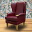 Kensington Upholstered Wingback Chair