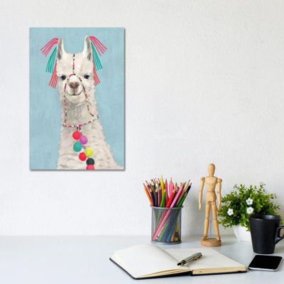 Adorned Llama II by Victoria Borges - Wrapped Canvas Print