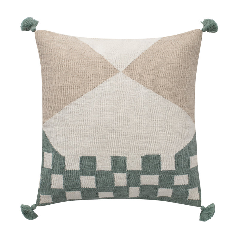 Square Pillow Cover & Insert, Aqua, 20" x 20"
