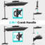 128' X 128' Square Cantilever Umbrella with Weighted Base-121998625