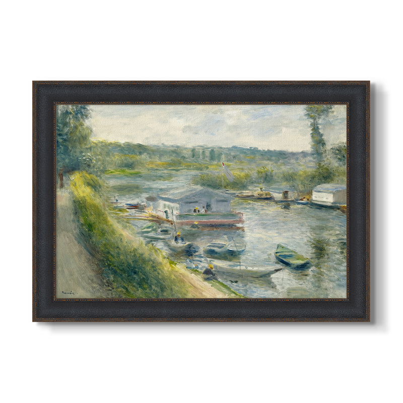 Lavoir à bateau à Bas-Meudon, v. 1874-Pierre-Auguste Renoir-Toile encadrée sur mesure, Format intérieur 20 po x 28 po