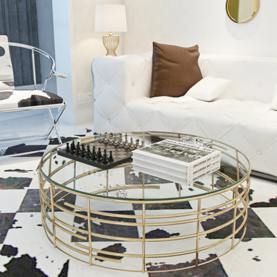 36-Inch Tempered Glass Round Table Top, Polished Edge, 1/4 Inch Thick
